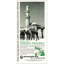 1967 Ethiopian Airlines: Asmara Amazing Vintage Print Ad picture