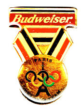 1924 PARIS VIIIth SUMMER OLYMPIC GAMES BUDWEISER COMMEMORATIVE PIN picture