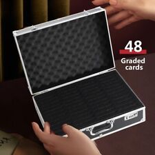 Graded Card Storage Case with Combination Lock 48 Card Capacity LFHELPER picture