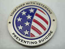 HELPING TOGETHER WITH VETERANS PREVENTING SUICIDE CHALLENGE COIN picture