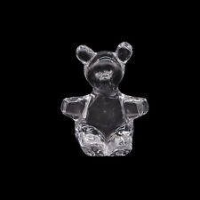 Daum France Crystal Glass Large Teddy Bear Figurine or Paperweight picture