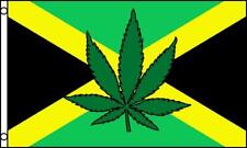 JAMAICA MARIJUANA POT LEAF 3 X 5 FLAG banner FL702 3x5 hanging JAMAICAN rasta picture