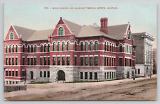Butte Montana High School and Masonic Temple Divided Back Postcard picture
