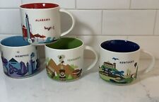 Starbucks Lot Of 4 Mugs You Are Here, Memphis, Alabama,Tennessee, Kentucky picture