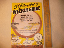 1950's St. Petersburg Florida Souvenir Magazine Local Attractions 22 pages picture