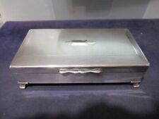 Stunning Antique English Cigar Case, Silver Plated, 6.5