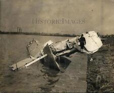 1924 Press Photo Wrecked Douglas Torpedo Plane, 1 killed & 2 injured picture