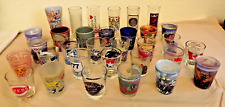 Mixed Lot of 32 Souvenir Shot Glasses picture