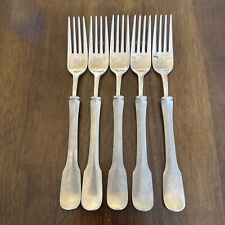 5 Vintage Cosi Tabellini for Pinti Inox Italy Pewter Stainless Steel Forks picture