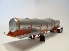 DCP FIRST GEAR 1/64 SCALE POLAR DROP CENTER TANKER, SILVER, ORANGE UNDERCARRIAGE picture