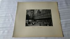Vintage 19th Century British Albumen Photo Chester Cathedral Choir Stalls picture