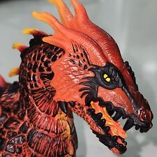 Schleich 2017 Eldrador Creatures Lava Dragon Figure Orange Black, No Wings picture