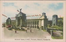 Princes' Gates C.N.E. Toronto Ontario Canada Tourism c1930s Postcard UNP 8055.1 picture