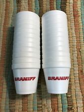 Braniff Airlines - 24 Styrofoam Dessert Cups - Vintage -  picture