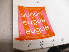 SUGUS 1960s Swiss candy Suchard Ovaltine Co sample wrapper 1oz CHERRY picture