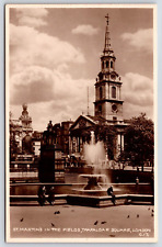 Vintage Postcard St. Martin's in the Fields Trafalgar Square London picture