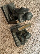 Vintage 1964 Universal Statuary Corp Asian Boy and Girl Bookends picture