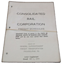 MAY 1979 CONRAIL FREIGHT SCHEDULES picture