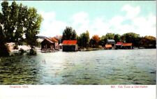 Fish Town at Old Harbor, SAUGATUCK, Michigan Postcard picture