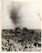 LG42 2nd Gen Photo BRITISH STRETCHER BEARERS BATTLE OF SOMME 1916 SHELL EXPLODES picture