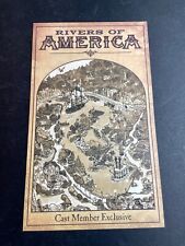 Disneyland Railroad & Rivers of America re opening commemorative cast map card picture