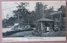 1907 RPPC Postcard Entrance Aliquippa Amusement Park Pennsylvania Restaurant picture