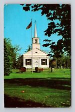 Marshfield MA-Massachusetts Church Daniel Webster Attend Vintage c1974 Postcard picture