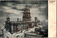 MAILED 2 weeks b4 SAN FRANCISCO EARTHQUAKE APR 03 1906 CITY HALL POSTCARD picture