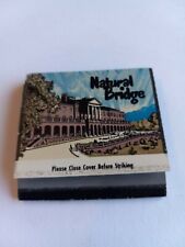 Virginia Natural Bridge (one of the 7 natural wonders of the world)Matchbook picture