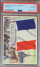 1956 Topps Flags of the World #40 France PSA 4 picture