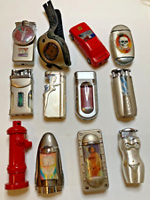 Vintage Lot Of 12 Assorted Cigarette Cigar  - Cigarette Lighters picture
