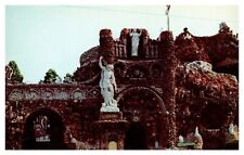 West Bend IA Iowa North Side Grotto of the Redemption Chrome Postcard picture