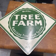 Vintage American Tree Farm System Member Composite Wood Sign by AFI 22”x22” picture