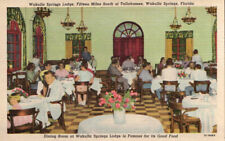 VTG 1951 ADVERTISING PC DINING ROOM WAKULLA SPRINGS LODGE FL TEICH NOS NM/M * picture