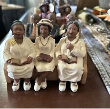 U T I African American Church Resin Figurines  picture