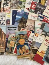 Huge Lot 130 Vintage 1960s 1970s Americana States Road Hwy Maps Shell Sinclair picture