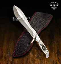 IMPACT CUTLERY RARE CUSTOM FULL TANG BUSHCRAFT SKINNING KNIFE RESIN HANDLE- 1657 picture