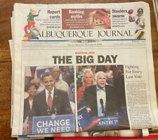 Albuquerque Journal Nov 2 2008 - Obama McCain Election Day picture