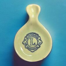 Vintage Red Wing Potteries Inc. Lions Club Spoon Rest Rare HTF picture