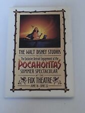 Vintage Disney's Pocahontas at the Fox Theater Pinback Button - MINT picture