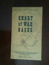 1942 WWII CHART OF WAR GASES INSTRUCTION BOOKLET : INSTRUCTIONS & FIRST AID ETC. picture