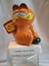 Vintage 1981 Garfield The Cat I Think I'm In Love Porcelain China Ceramic... picture