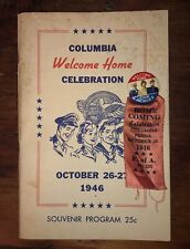 1946 WWII Columbia PA WELCOME HOME PROGRAM Book Medal Ribbon history military picture