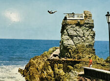 Vintage Post Card Mazatlan Mexico Cliff Diver Observatory Large El Clavadista picture