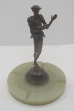 Vintage Brass and Marble Don Quixote Ashtray picture