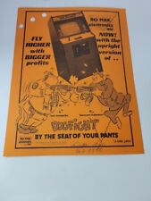Flyer  BOMAK  DOG FIGHT     Game advertisement original see pic picture
