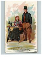 1892 Singer Manufacturing Co Trade Netherlands Is Marken Sewing Card Victorian  picture