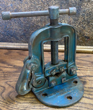 Vintage Shop Pipe Vise / Antique Industrial Table Clamp  American Tool Co # 300 picture