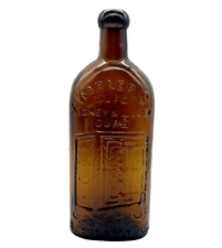 Antique 1880s Warner’s Safe Kidney & Liver Cure Rochester NY Brown Amber Bottle picture