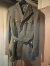 Vintage US ARMY, WW2, OFFICERS DRESS JACKET, LINED, MADE BY SALTZ / WASHINGTON picture